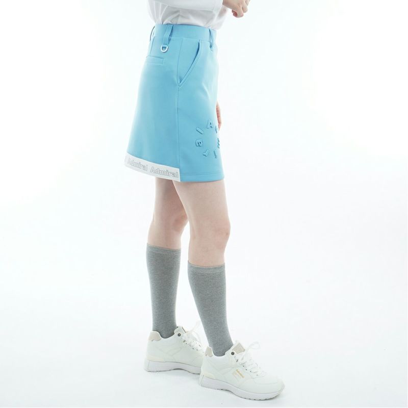 [アドミラル ゴルフ]レディース バックロゴ ダンボールスカート　アイスブルー
