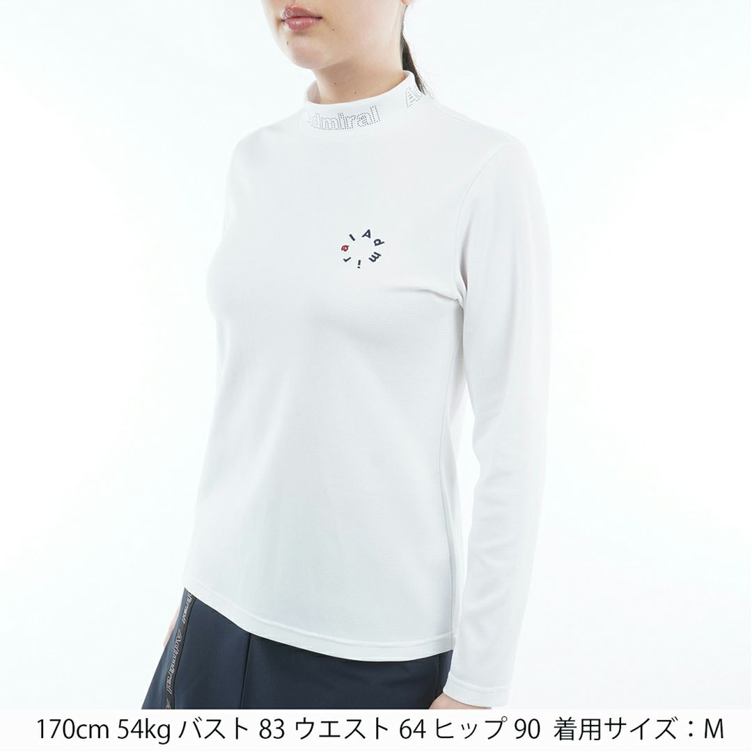 アドミラル ゴルフ Admiral GOLF レディース レディース カラタッチ 長袖モックネックシャツ ADLA554 詳細2