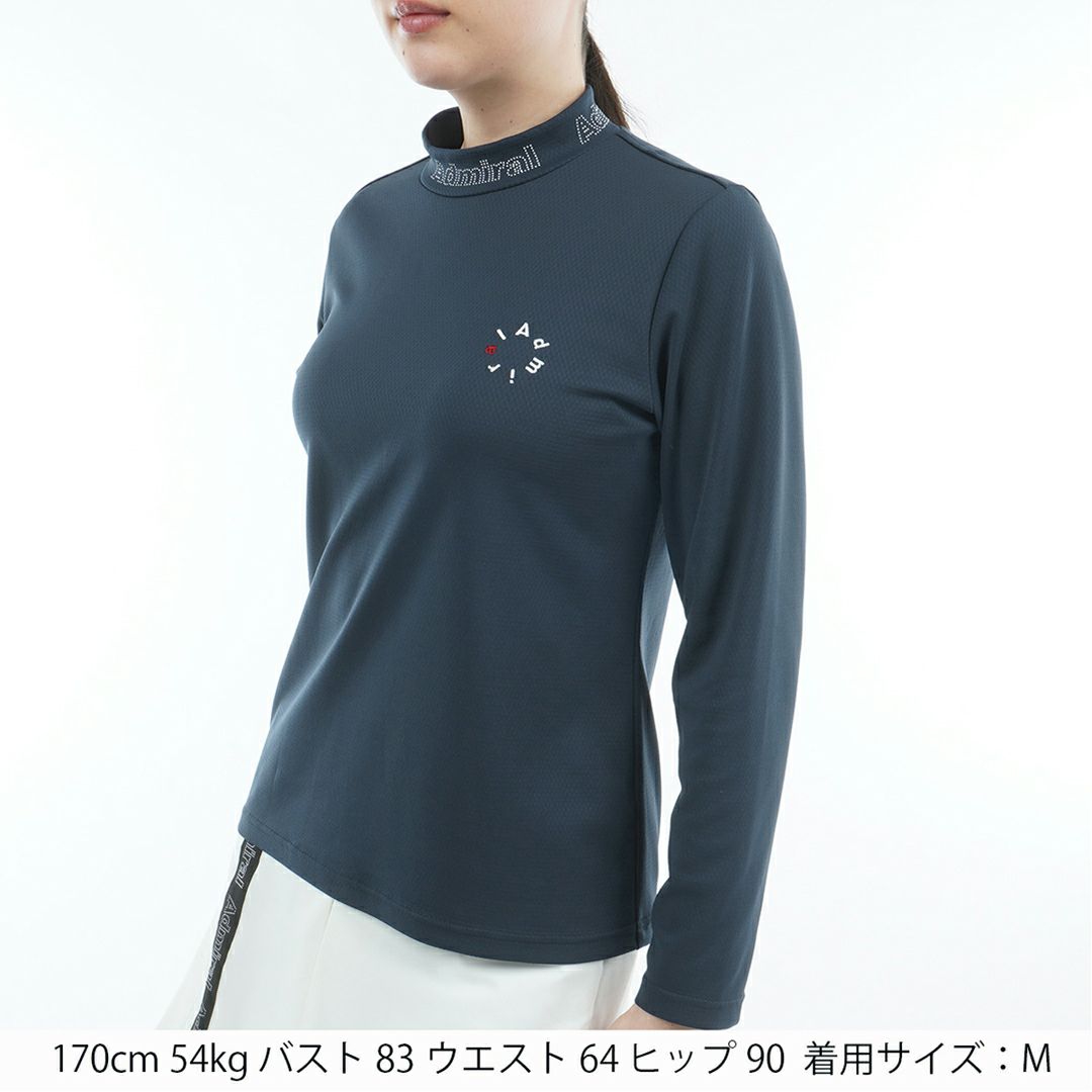 アドミラル ゴルフ Admiral GOLF レディース レディース カラタッチ 長袖モックネックシャツ ADLA554 詳細8
