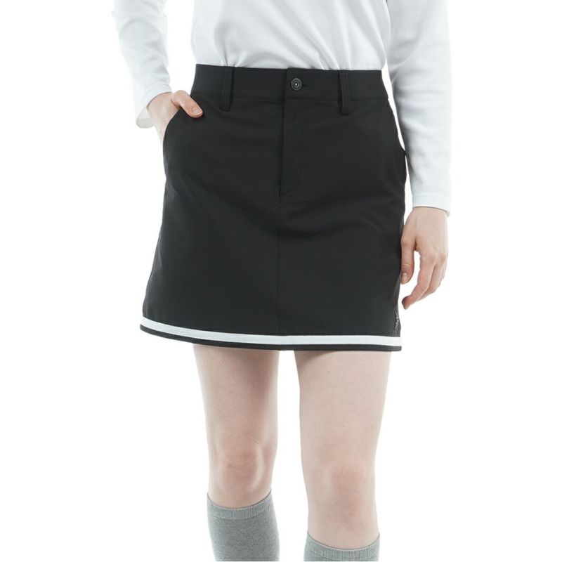 [アドミラル ゴルフ]レディース 4WAYストレッチ ヘムラインスカート　ブラック