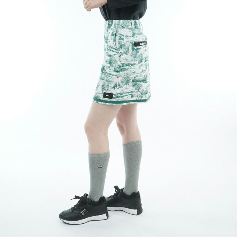 [アドミラル ゴルフ]レディース 4WAYストレッチ ヘムラインスカート　ダークグリーン