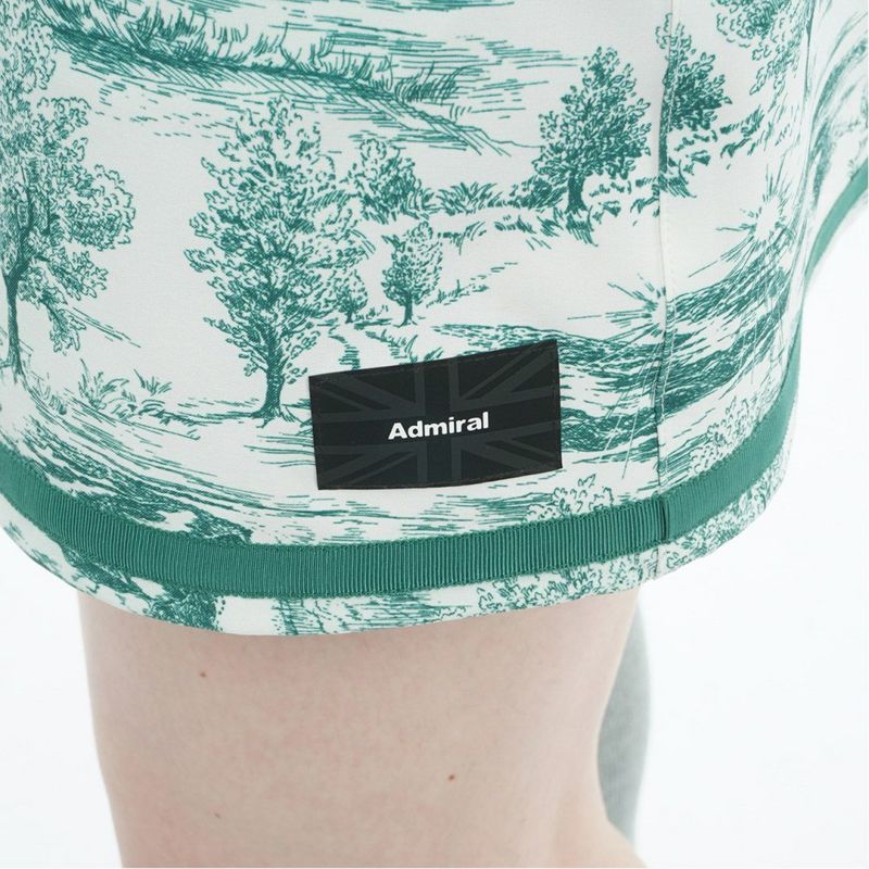 [アドミラル ゴルフ]レディース 4WAYストレッチ ヘムラインスカート　ダークグリーン