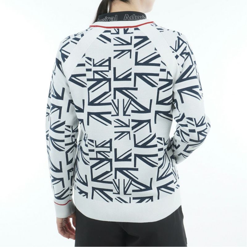 [アドミラル ゴルフ]レディース UJ クルーネックセーター　ホワイト