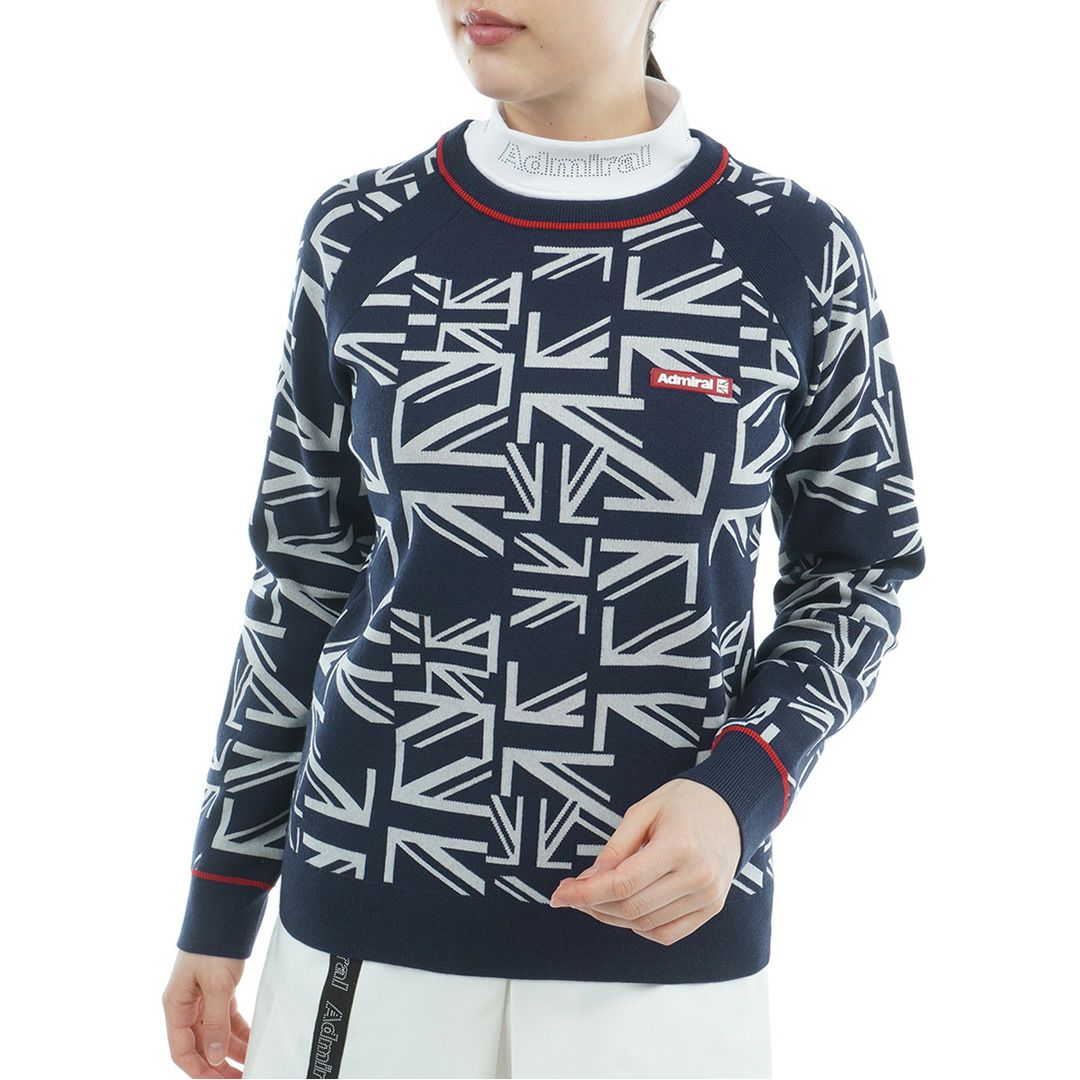 アドミラル ゴルフ Admiral GOLF レディース レディース UJ クルーネックセーター ADLA558 詳細4