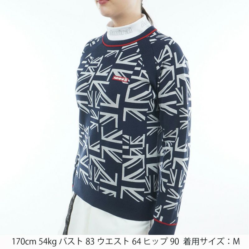 アドミラル ゴルフ Admiral GOLF レディース レディース UJ クルーネックセーター ADLA558 詳細5