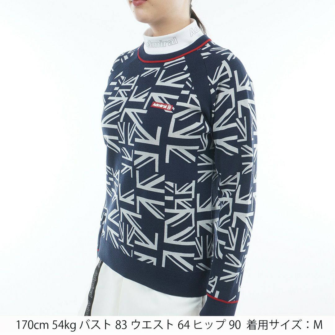 アドミラル ゴルフ Admiral GOLF レディース レディース UJ クルーネックセーター ADLA558 詳細5