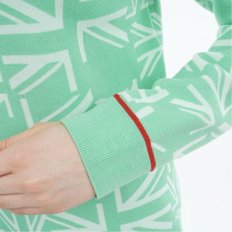 [アドミラル ゴルフ]レディース UJ クルーネックセーター　ミントグリーン