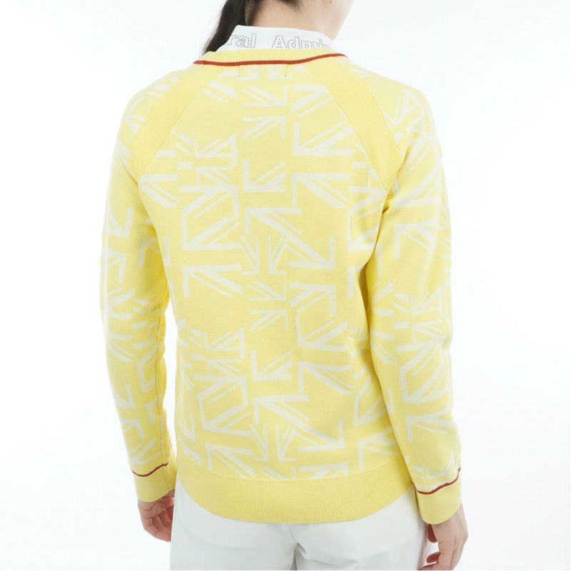 [アドミラル ゴルフ]レディース UJ クルーネックセーター　イエロー