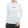 [アドミラル ゴルフ]レディース ロゴストレッチ ジャガードモックネックシャツ　ホワイト