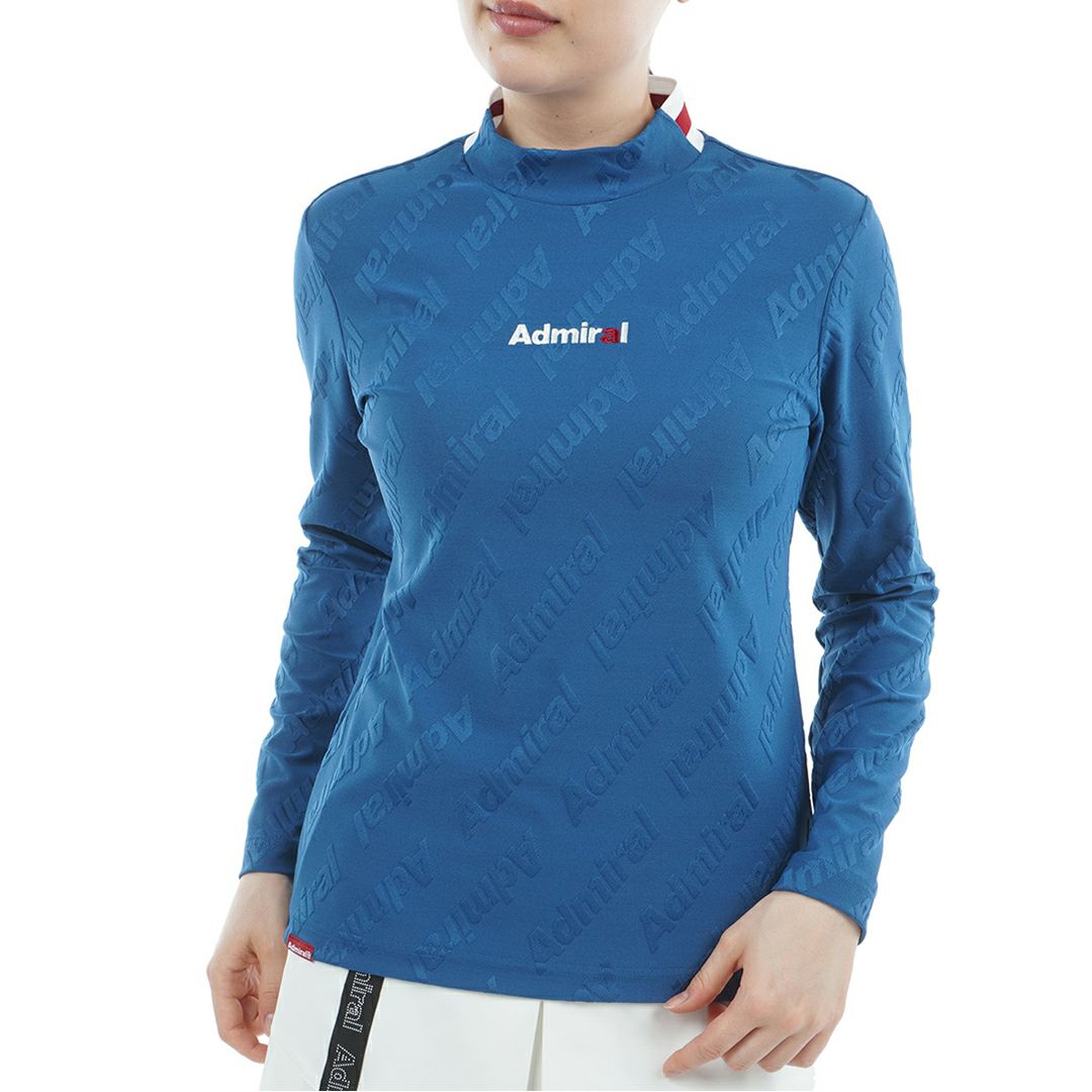 アドミラル ゴルフ Admiral GOLF レディース レディース ロゴストレッチ ジャガードモックネックシャツ ADLA559 詳細7