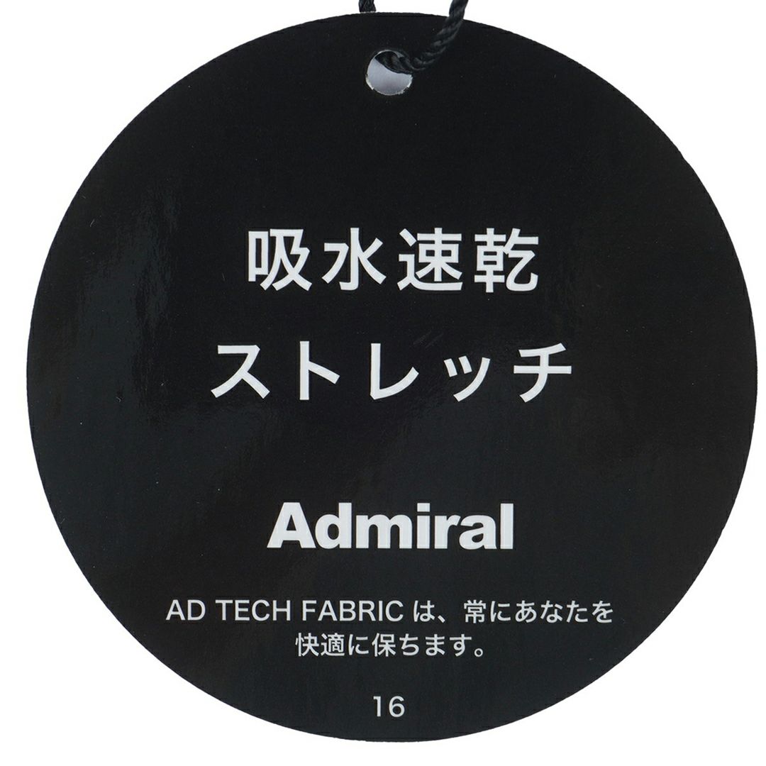 [アドミラル ゴルフ]レディース ロゴストレッチ ジャガードモックネックシャツ