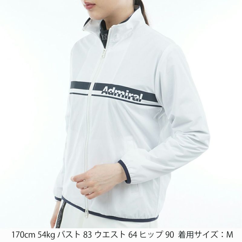 アドミラル ゴルフ Admiral GOLF レディース レディース ロゴライン ウィンドジャケット ADLA560 詳細2