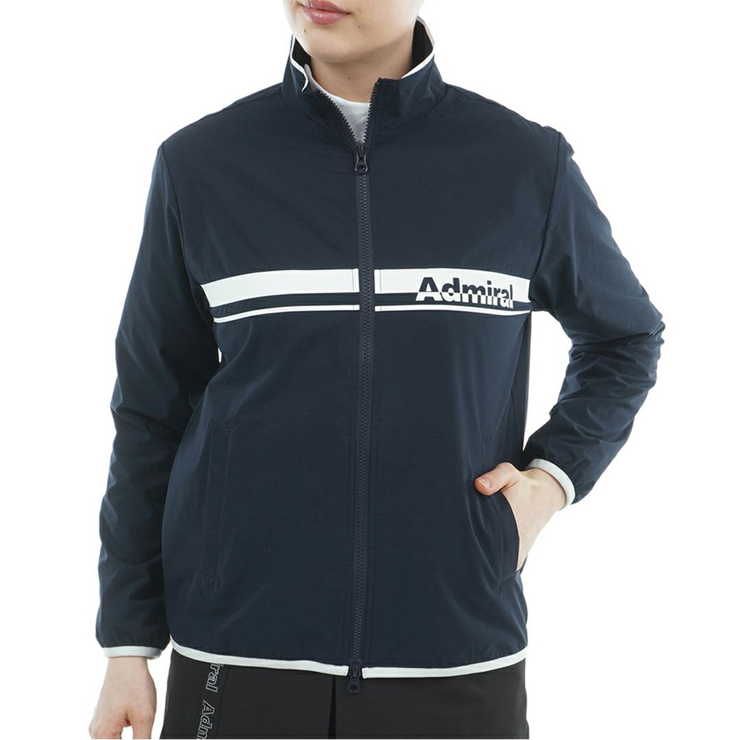 アドミラル ゴルフ Admiral GOLF レディース レディース ロゴライン ウィンドジャケット ADLA560 詳細4