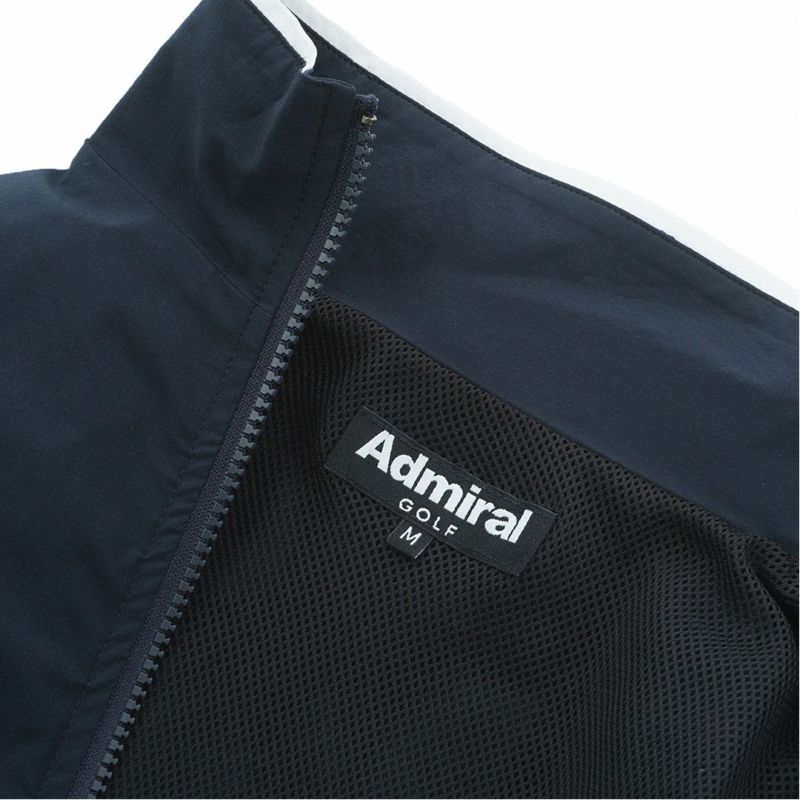 [アドミラル ゴルフ]レディース ロゴライン ウィンドジャケット　ネイビー