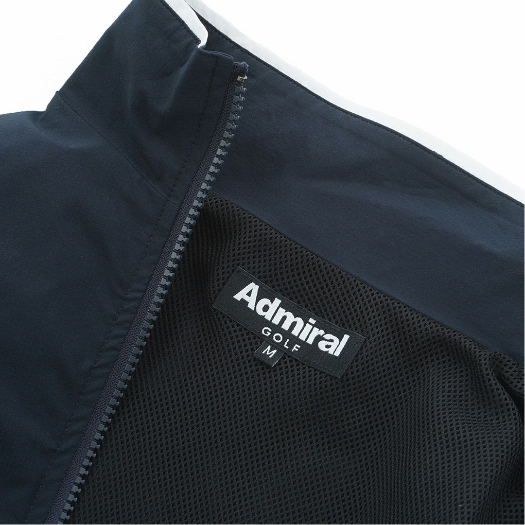 [アドミラル ゴルフ]レディース ロゴライン ウィンドジャケット　ネイビー