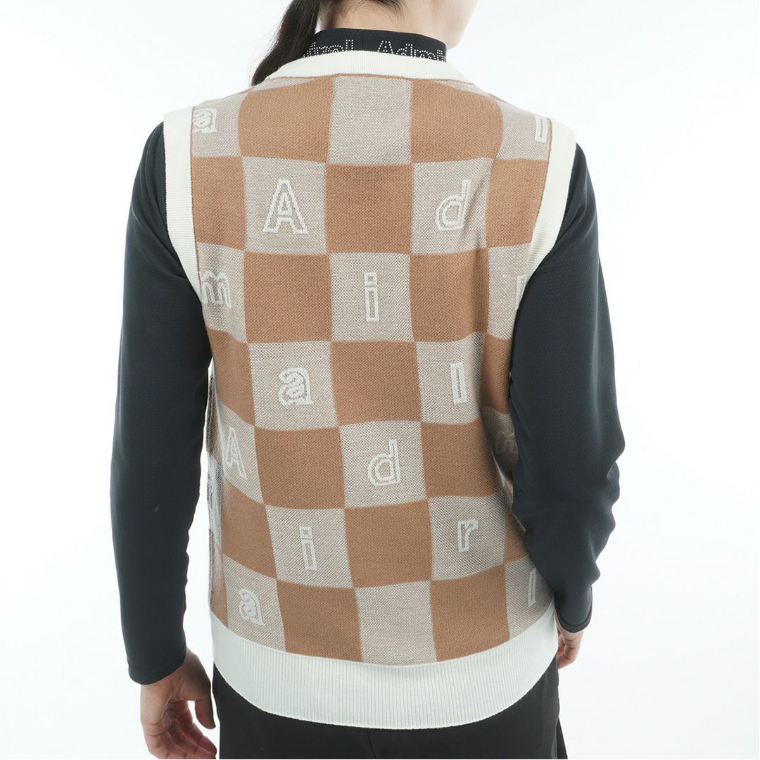 アドミラル ゴルフ Admiral GOLF レディース レディース モノグラムジャカード　ライトクルーニットベスト ADLA561 詳細3