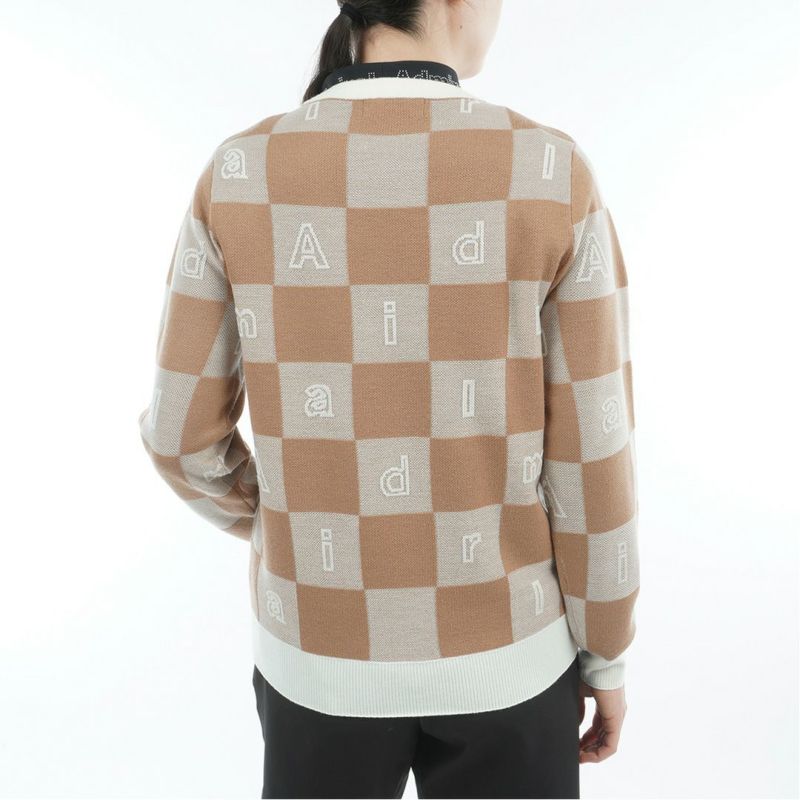 アドミラル ゴルフ Admiral GOLF レディース レディース モノグラムジャカード　ライトクルーニット ADLA562 詳細3