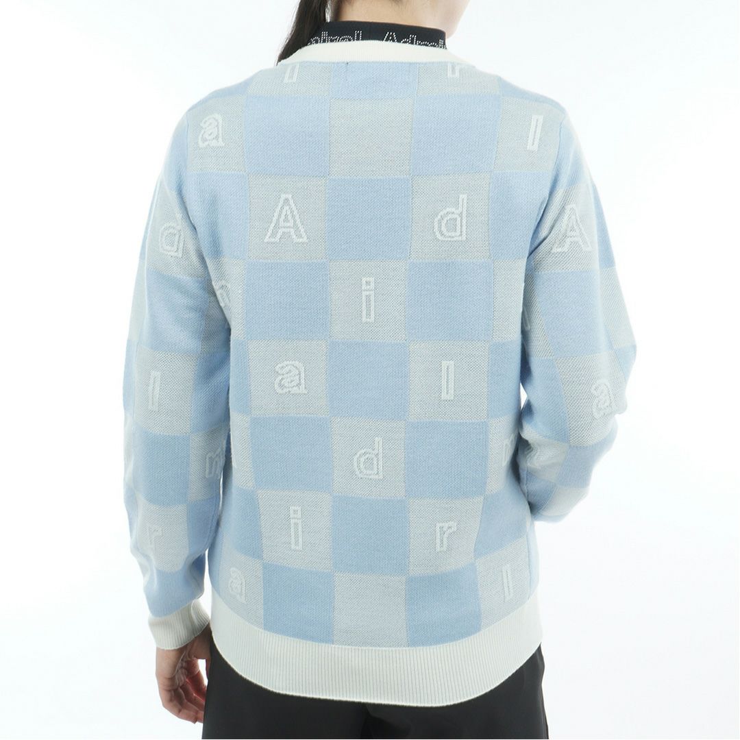 アドミラル ゴルフ Admiral GOLF レディース レディース モノグラムジャカード　ライトクルーニット ADLA562 詳細10