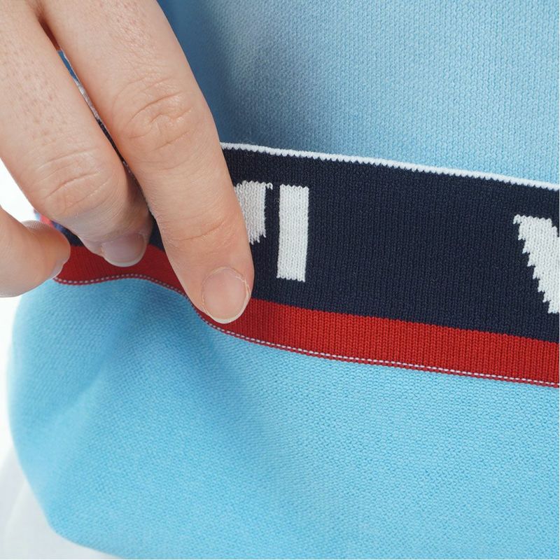 [アドミラル ゴルフ]レディース ホカタッチ 軽量フーディーニット　アイスブルー