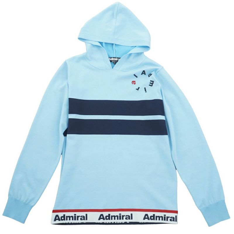 [アドミラル ゴルフ]レディース ホカタッチ 軽量フーディーニット　アイスブルー