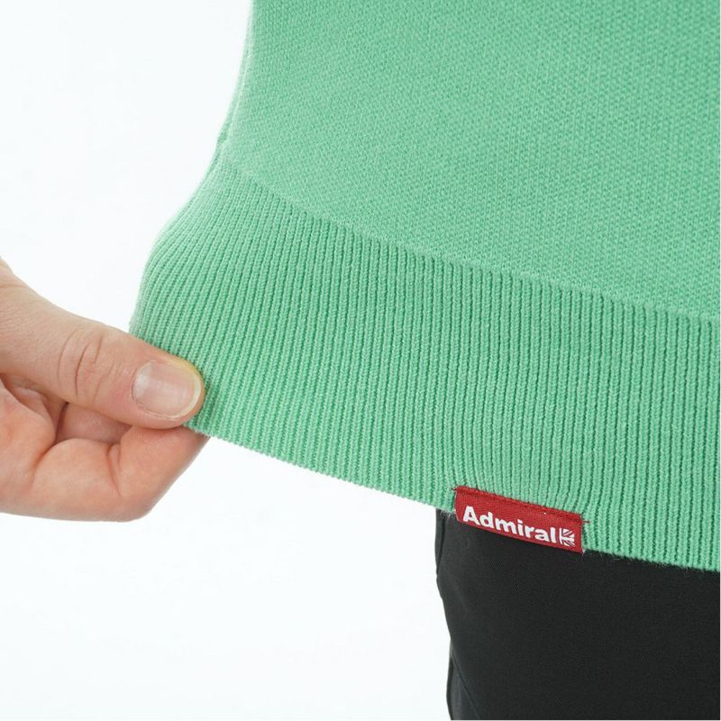 [アドミラル ゴルフ]レディース パネルBD ボトルネックセーター　ミントグリーン