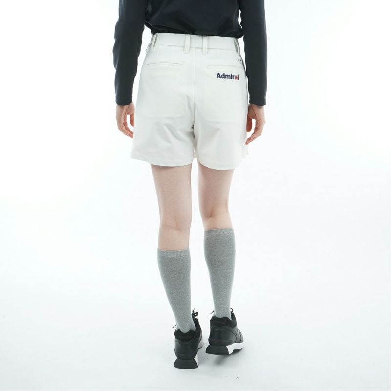 [アドミラル ゴルフ]レディース 4WAYストレッチ ボックスプリーツキュロット　ホワイト