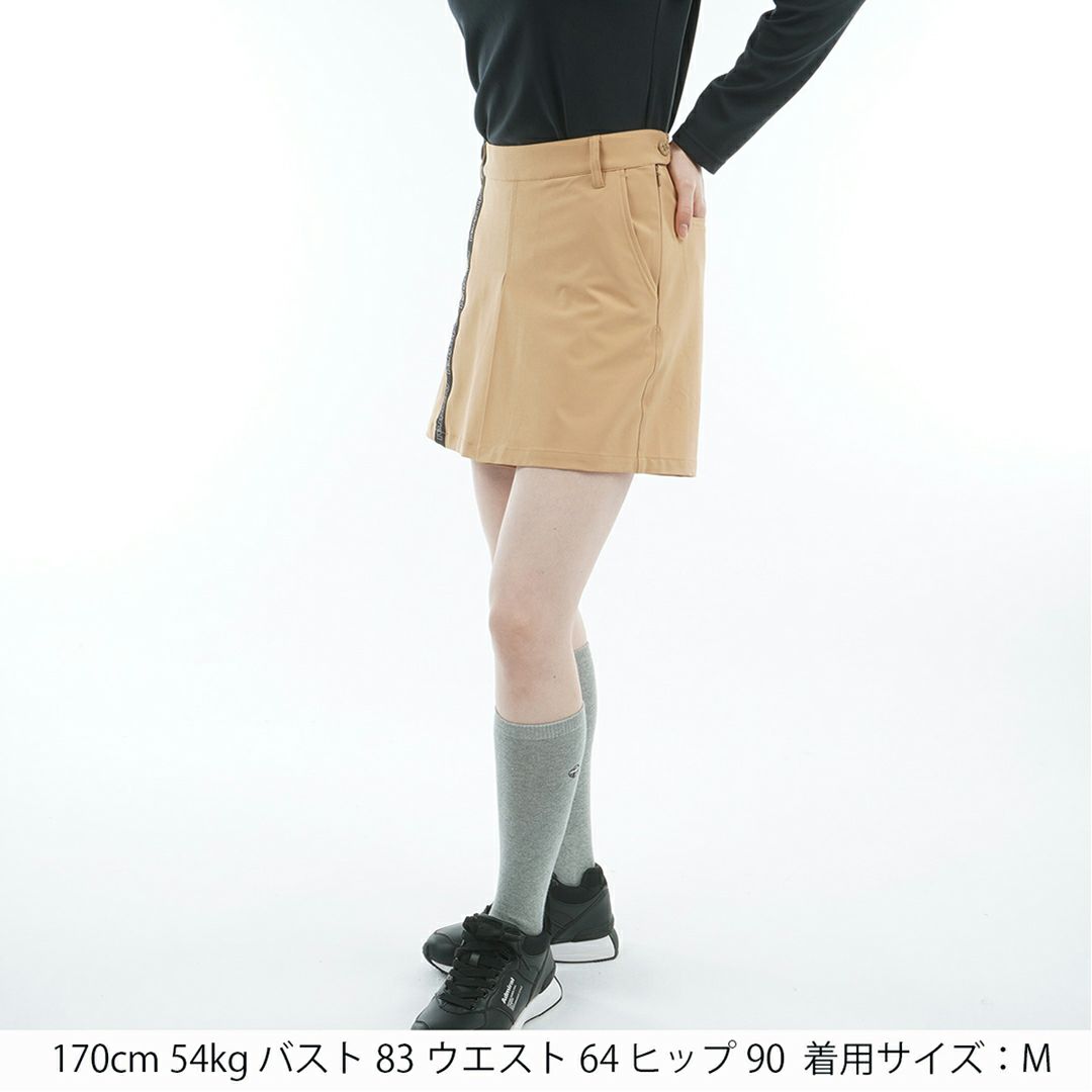 [アドミラル ゴルフ]レディース 4WAYストレッチ ボックスプリーツキュロット　ベージュ