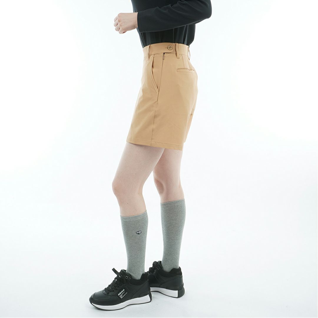 [アドミラル ゴルフ]レディース 4WAYストレッチ ボックスプリーツキュロット　ベージュ