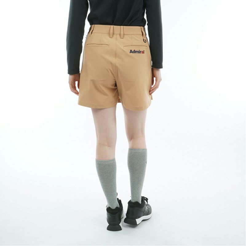 [アドミラル ゴルフ]レディース 4WAYストレッチ ボックスプリーツキュロット　ベージュ