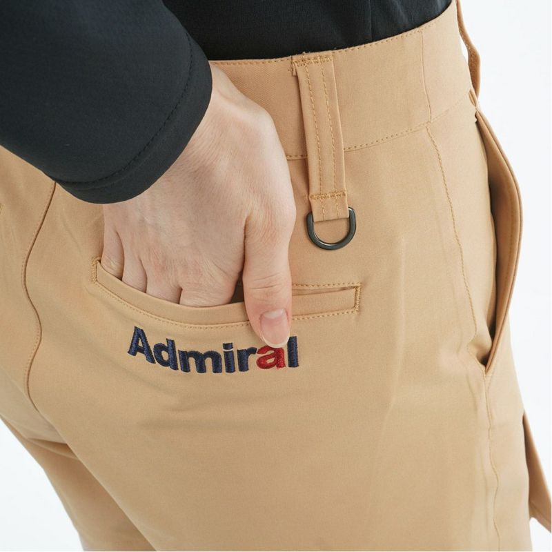 [アドミラル ゴルフ]レディース 4WAYストレッチ ボックスプリーツキュロット　ベージュ