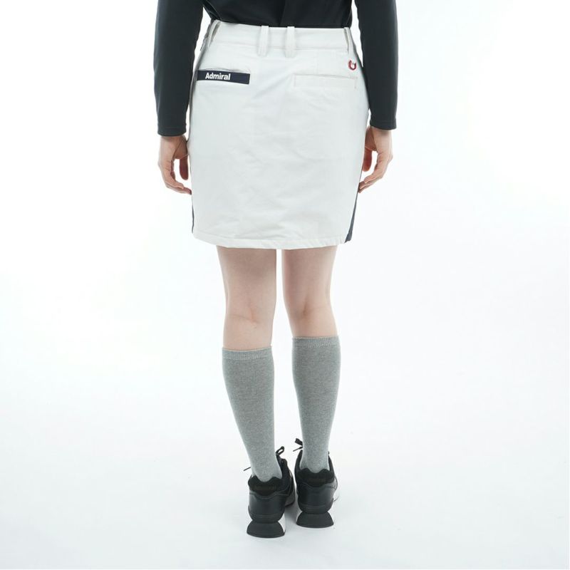 [アドミラル ゴルフ]レディース エアポカ ウォームスカート　ホワイト