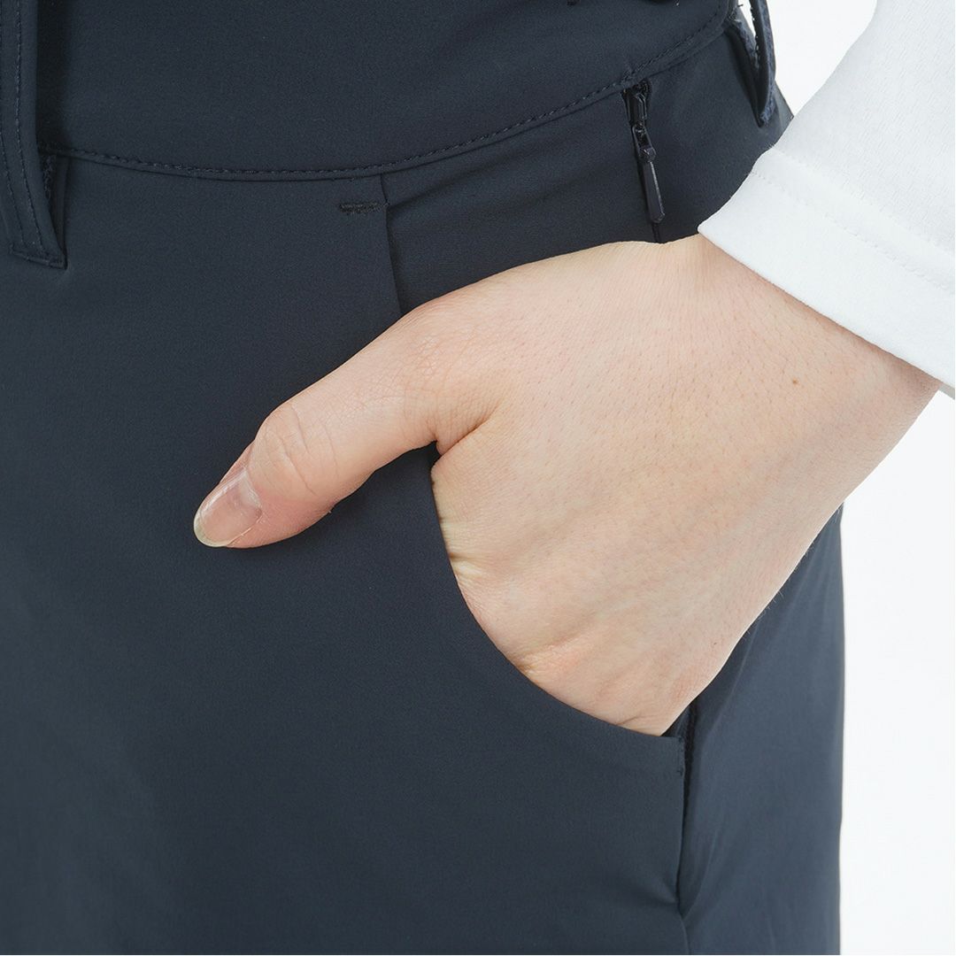 [アドミラル ゴルフ]レディース エアポカ ウォームスカート　ネイビー