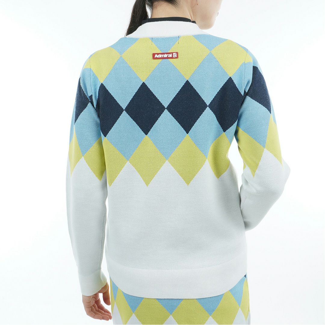 アドミラル ゴルフ Admiral GOLF レディース レディース アーガイル ボトルネックセーター ADLA569 詳細3