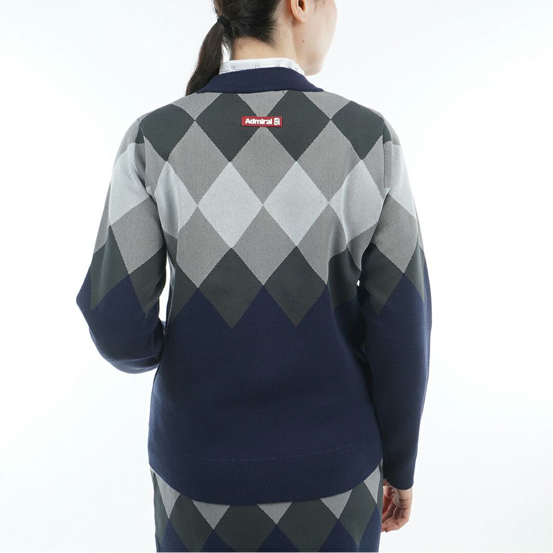 アドミラル ゴルフ Admiral GOLF レディース レディース アーガイル ボトルネックセーター ADLA569 詳細6