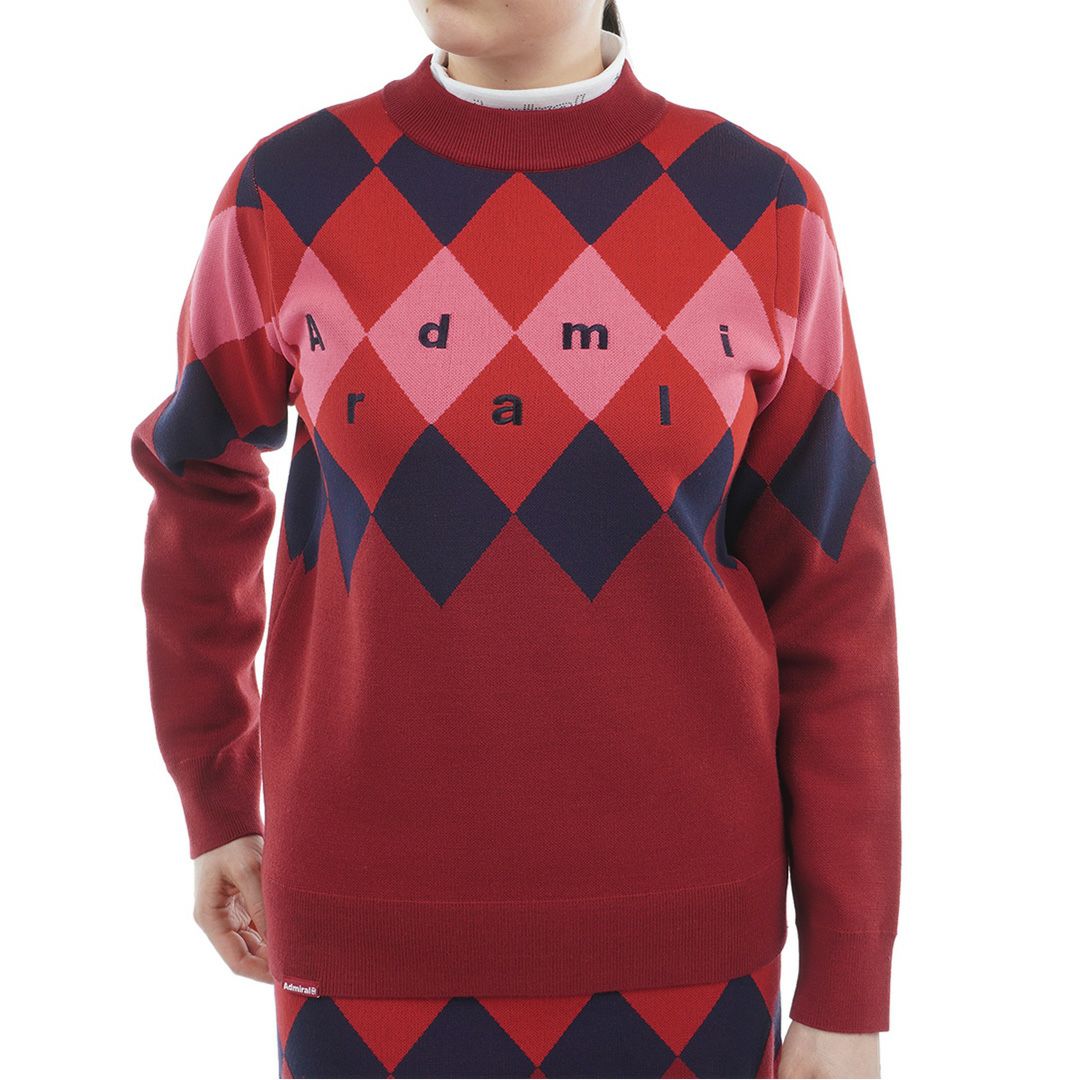 アドミラル ゴルフ Admiral GOLF レディース レディース アーガイル ボトルネックセーター ADLA569 詳細7