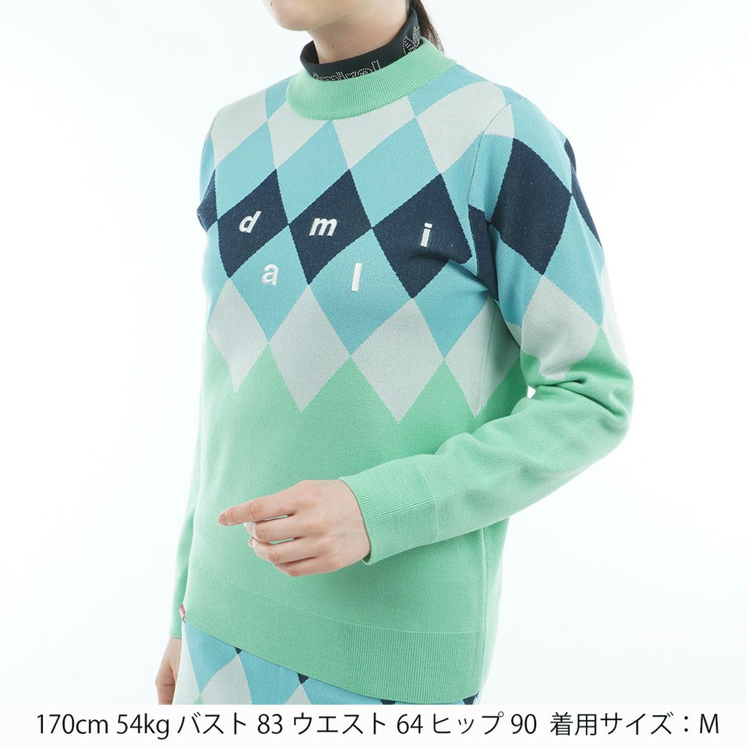 アドミラル ゴルフ Admiral GOLF レディース レディース アーガイル ボトルネックセーター ADLA569 詳細11