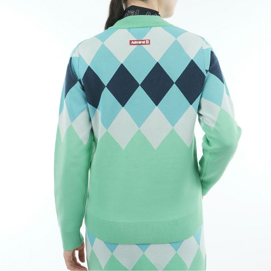 アドミラル ゴルフ Admiral GOLF レディース レディース アーガイル ボトルネックセーター ADLA569 詳細13