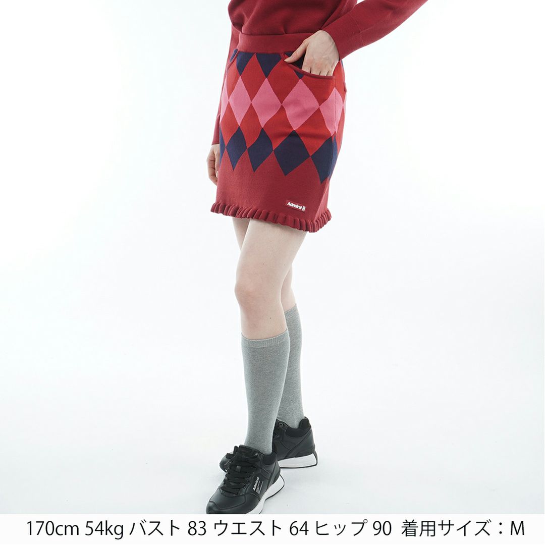 アドミラル ゴルフ Admiral GOLF レディース レディース アーガイル ニットスカート ADLA570 詳細8