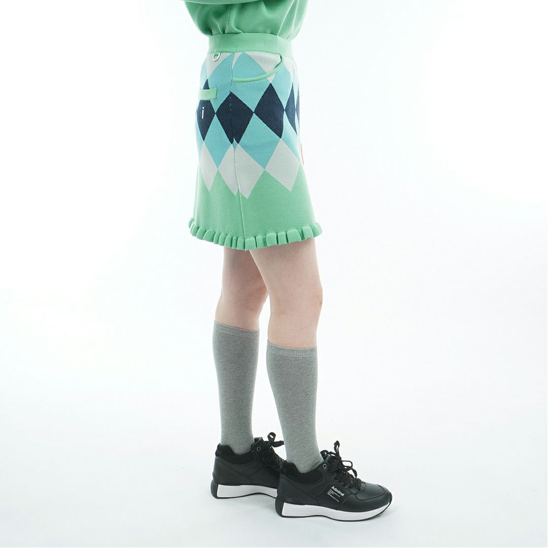 アドミラル ゴルフ Admiral GOLF レディース レディース アーガイル ニットスカート ADLA570 詳細14