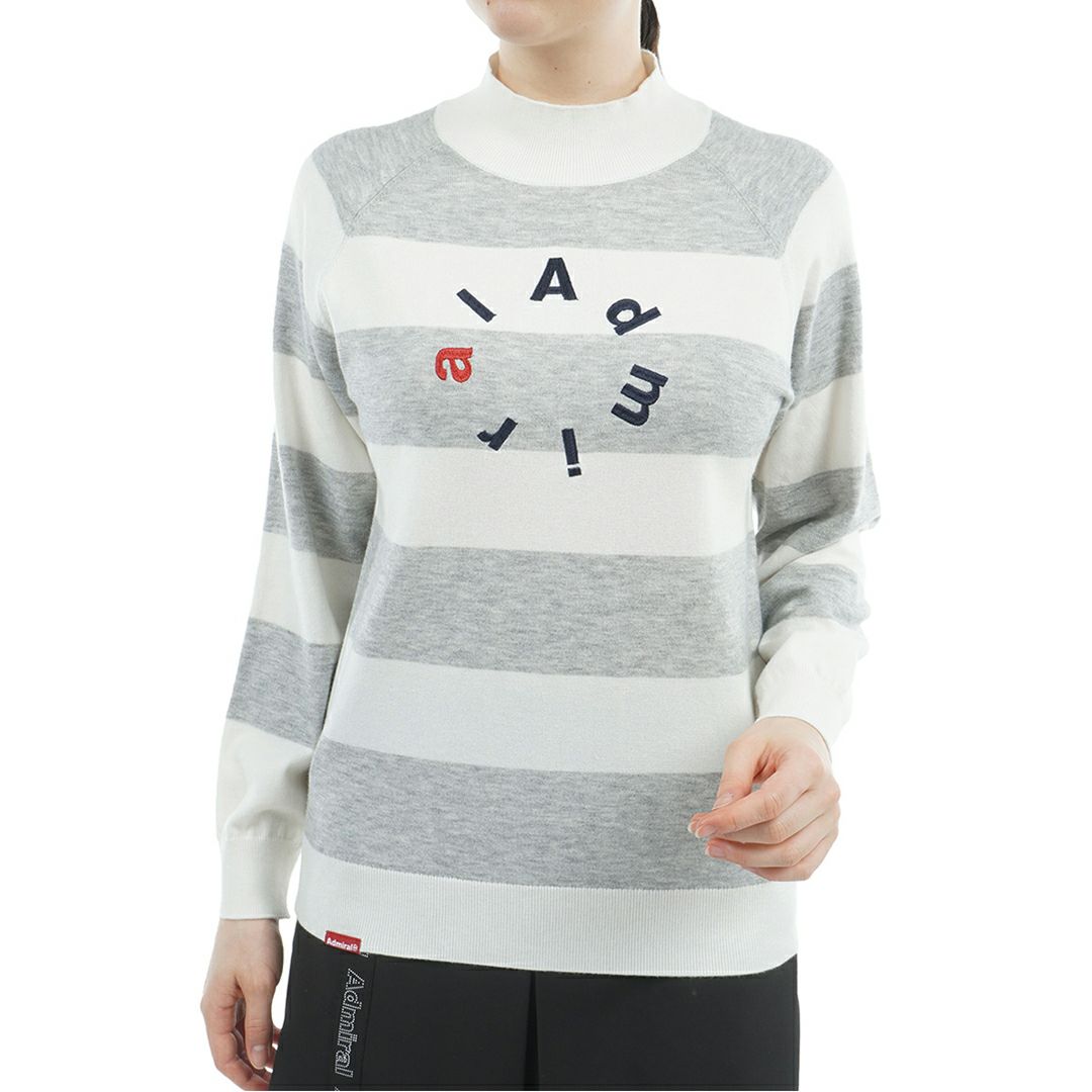 アドミラル ゴルフ Admiral GOLF レディース レディース ホカタッチ ボトルネックBDセーター ADLA571 詳細1