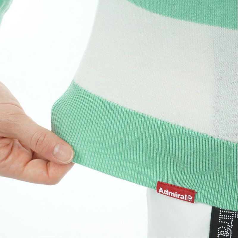 [アドミラル ゴルフ]レディース ホカタッチ ボトルネックBDセーター　ミントグリーン