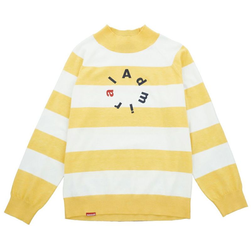 [アドミラル ゴルフ]レディース ホカタッチ ボトルネックBDセーター　イエロー