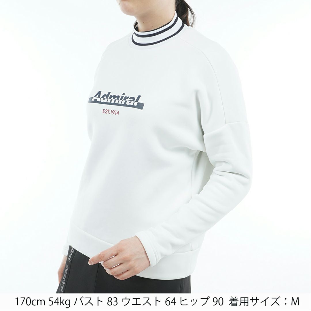 アドミラル ゴルフ Admiral GOLF レディース レディース カルイシ 軽量モックネックスウェット ADLA572 詳細2