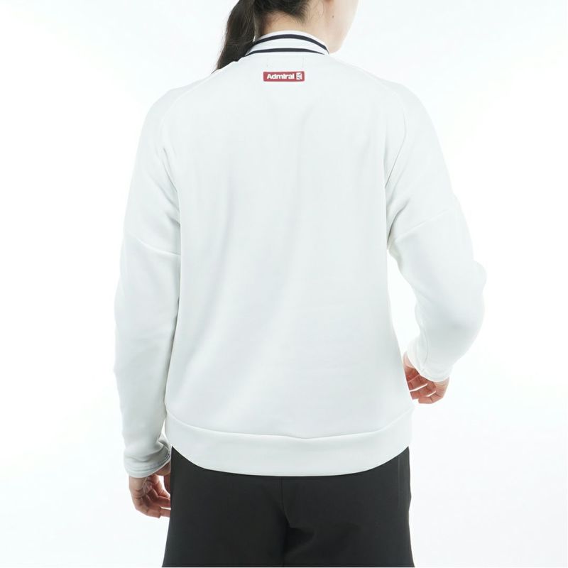 [アドミラル ゴルフ]レディース カルイシ 軽量モックネックスウェット　ホワイト
