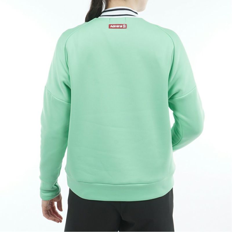 [アドミラル ゴルフ]レディース カルイシ 軽量モックネックスウェット　ミントグリーン