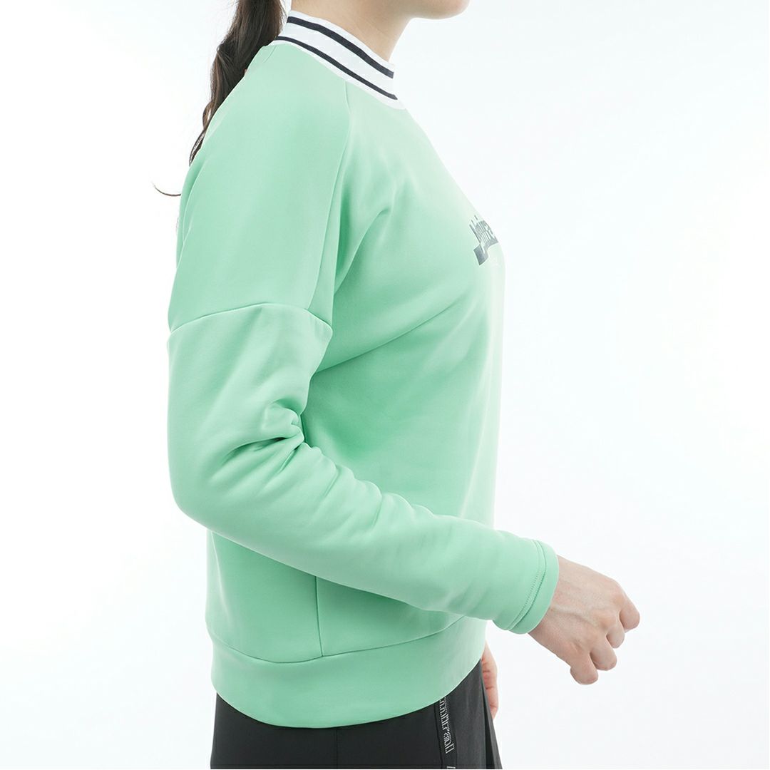 [アドミラル ゴルフ]レディース カルイシ 軽量モックネックスウェット　ミントグリーン
