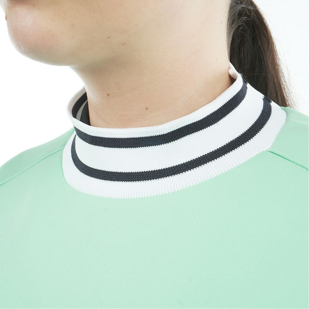 [アドミラル ゴルフ]レディース カルイシ 軽量モックネックスウェット　ミントグリーン[アドミラル ゴルフ]レディース カルイシ 軽量モックネックスウェット　ミントグリーン