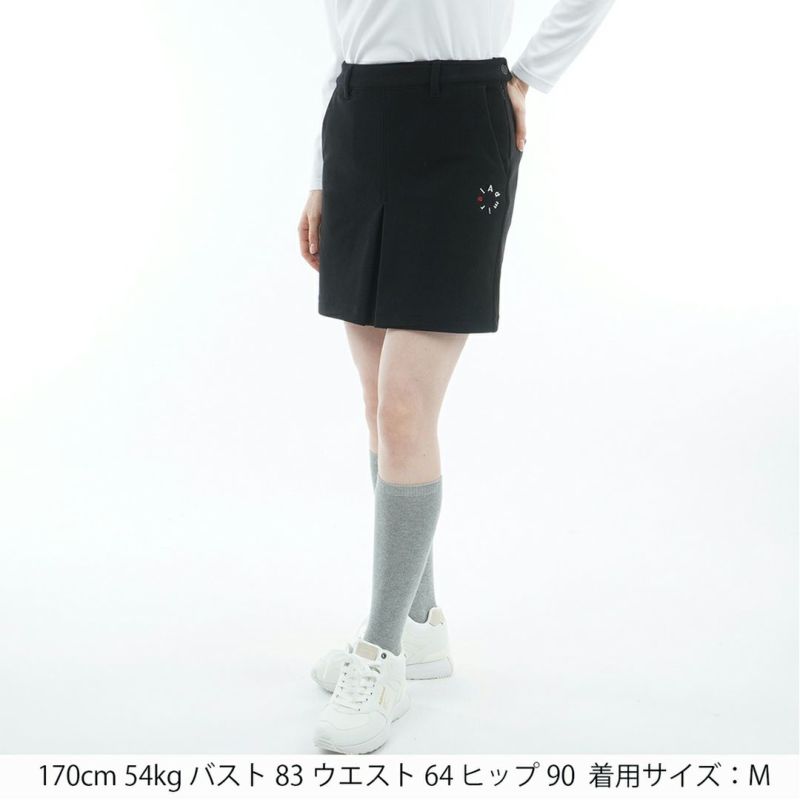 [アドミラル ゴルフ]レディース ハイテンション 裏起毛スカート　ブラック