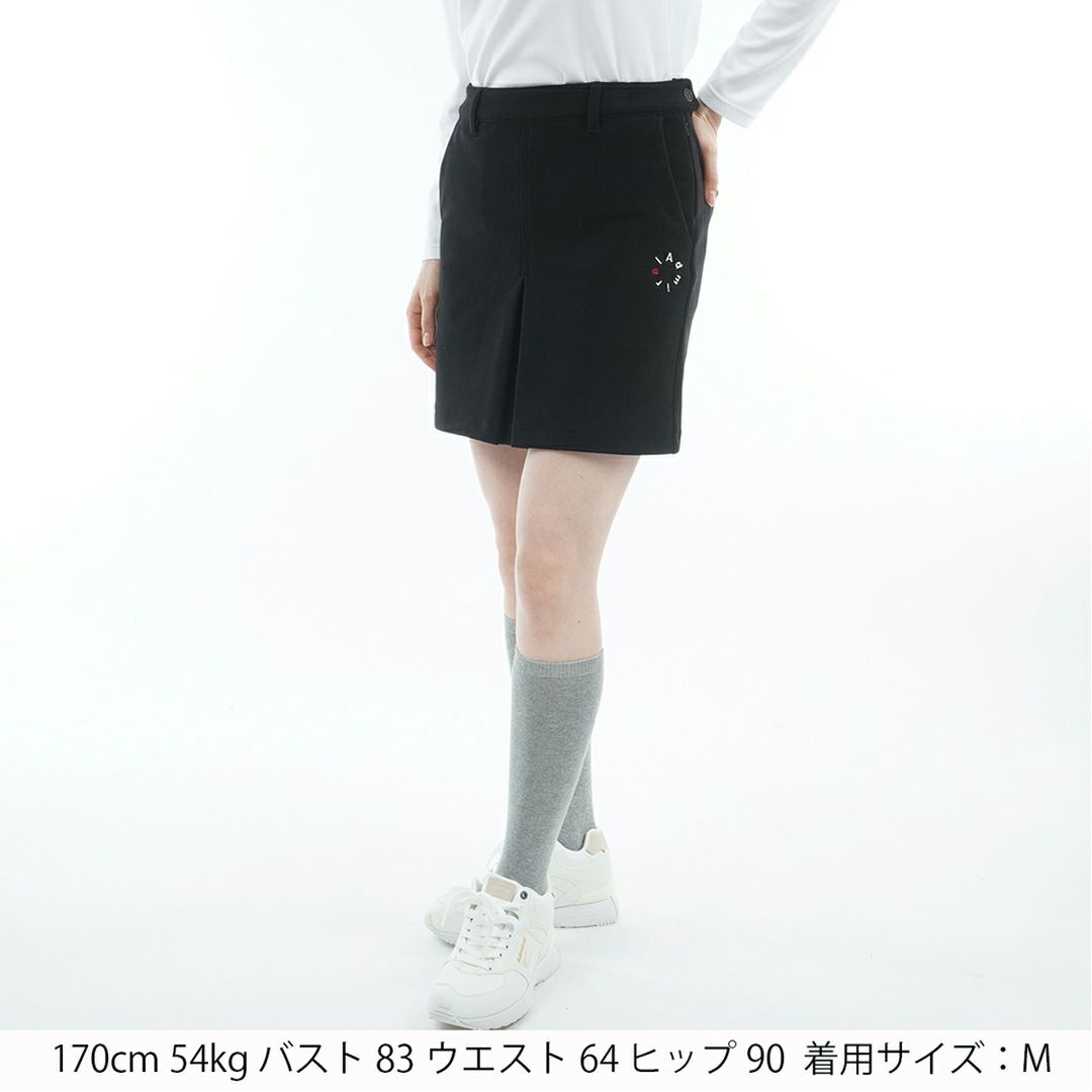 [アドミラル ゴルフ]レディース ハイテンション 裏起毛スカート　ブラック