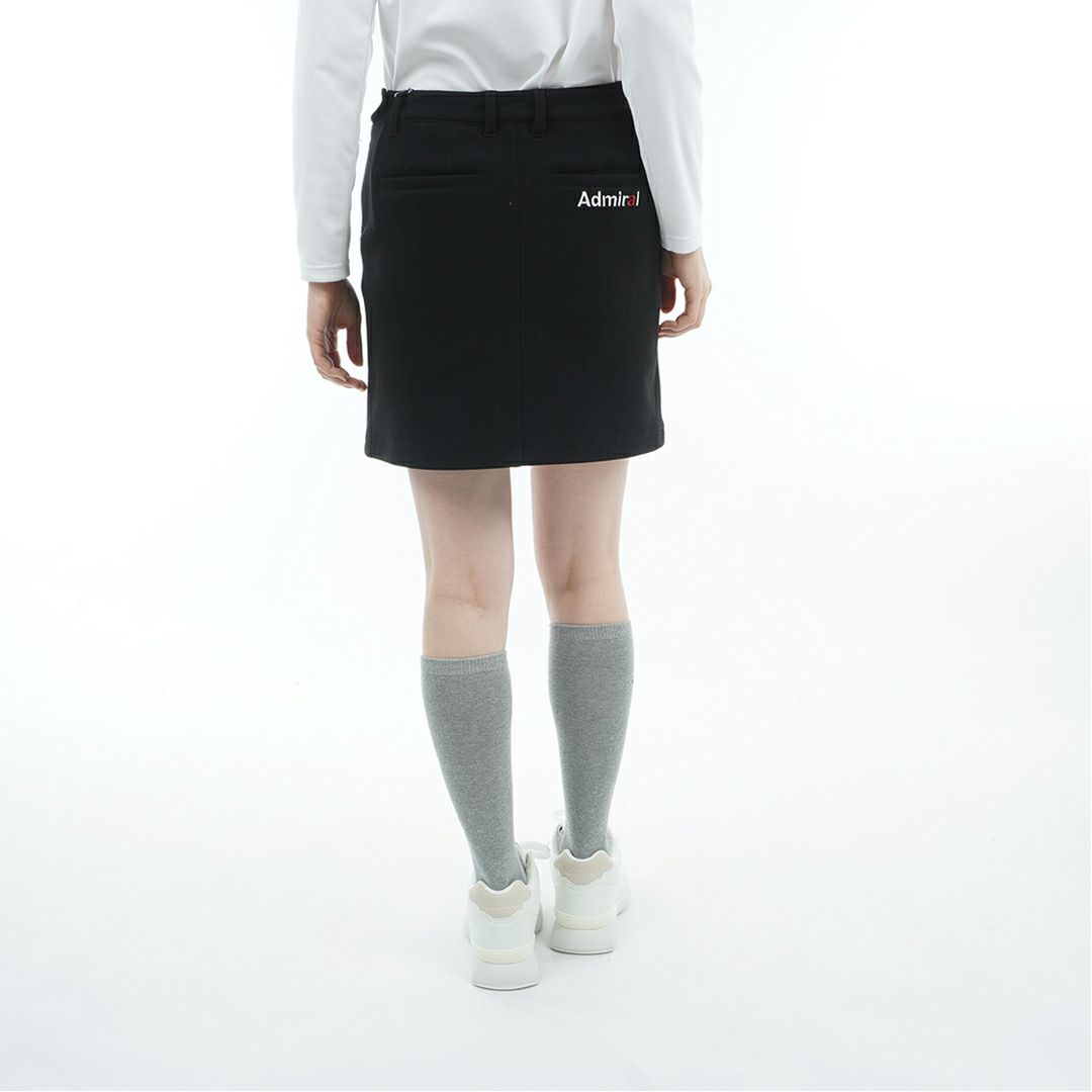[アドミラル ゴルフ]レディース ハイテンション 裏起毛スカート　ブラック